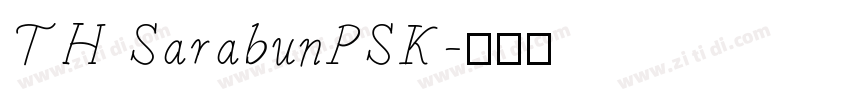 TH SarabunPSK字体转换